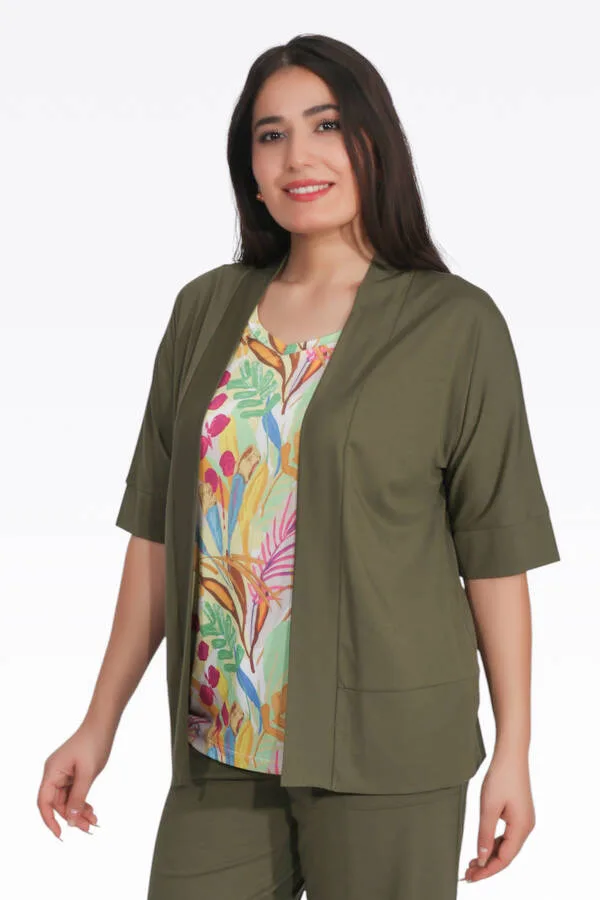 10960 RAHAT KESİM ÖRME HIRKA - Romance Adana