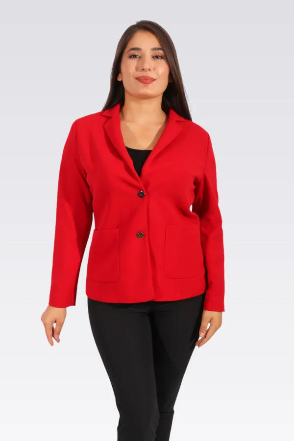 50254 KREP DOKULU ESNEK KUMAŞ CEKET - Romance Adana abiye elbise