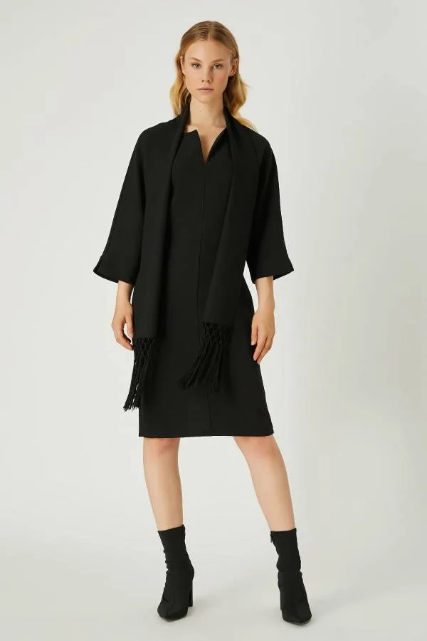 Fever Şal Detaylı Elbise - Romance Adana abiye elbise
